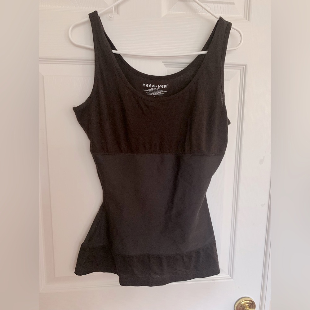 Teez-Her Shapewear: Brown, Cotton/Nylon/Spandex L